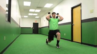 301. Dumbbell Front Forward Lunge