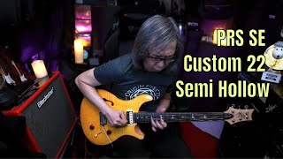 Video thumbnail for PRS SE Custom 22 Semi Hollow by Jon is just TOO LouD!!