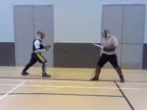 AHF Hanger shortsword & Dagger Fight - Mike vs Peter