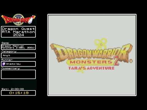 Dragon Quest RTA Marathon 2024 - Dragon Warrior Monsters 2 by anatoleu
