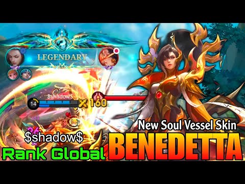 Vessel of Pride Benedetta New Soul Vessels Skin Gameplay - Top Global Benedetta by $shadow$ - MLBB 