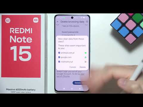 Redmi Note 15: How to Clear Browsing Data (Remove Browser History)