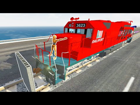 Dummy Train Crash Test -  BeamNG DRIVE