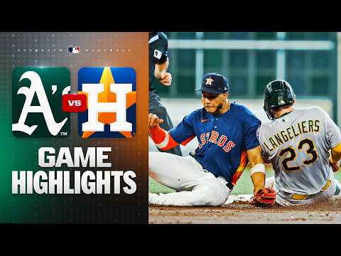 휴스턴 VS 애슬레틱스 0:5 MLB 하이라이트