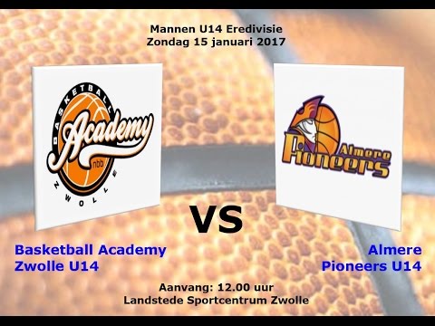 BA Zwolle U14 - Almere Pioneers U14, 1e kwart, 15-01-2017
