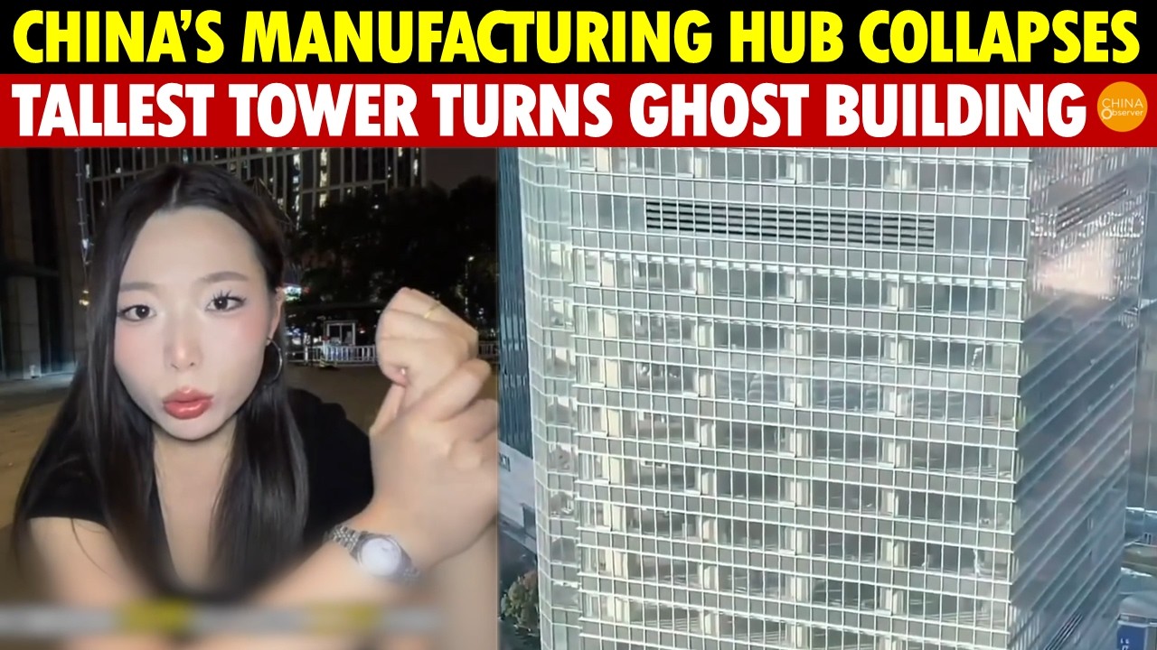 China’s Manufacturing Hub Collapses: Tallest Tower Becomes Ghost Building, 100K Taiwanese Firms Flee
