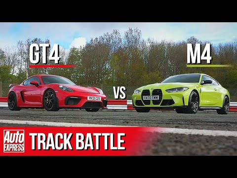 BMW M4 Competition vs Porsche Cayman GT4 | Steve Sutcliffe Track Battle