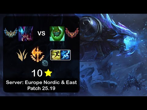 Rek'Sai Jungle vs Zac - EUNE Challenger - Patch 25.19