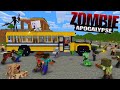 Monster School: BABY ZOMBIE APOCALYPSE CHALLENGE - Minecraft Animation