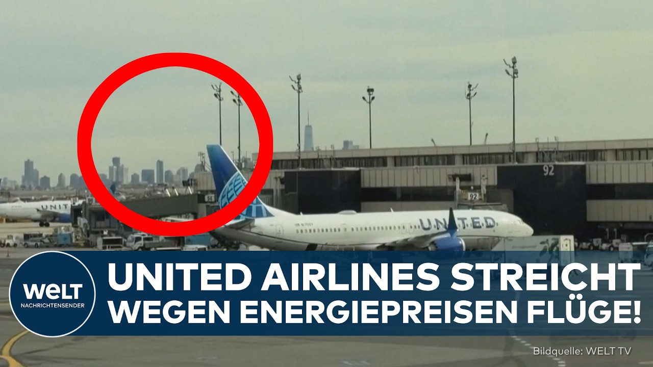 SPRITPREISE IN DEN USA: United Airlines kürzt wegen Iran-Krieg fünf Prozent der Flüge!