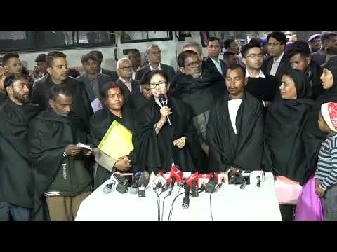 Addressing the media after meeting with the Chief Election Commissioner at Nirvachan Sadan,New Delhi