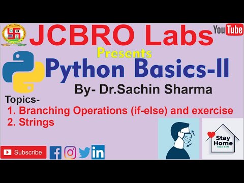 Live Python Tutorial 2 If Elif Else And Strings