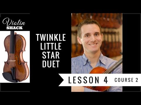 LEARN THE VIOLIN | Course 2.4 - Twinkle Twinkle Little Star DUET Play-a-Long
