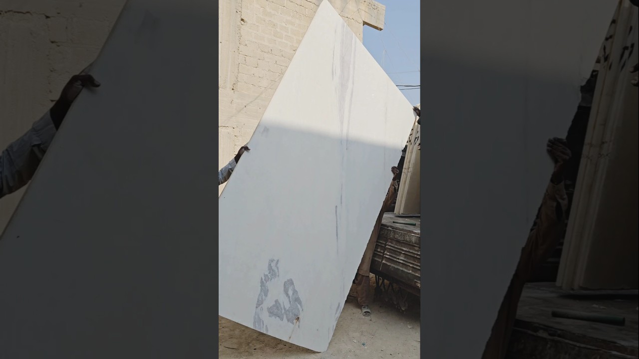white marble floor slabs. White aesthetic marble floors. #whitemarbleflooring @karachimarble7492