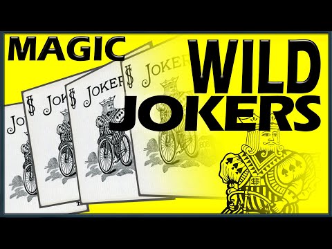 Wild Jokers Card Trick - Close up Magic packet effect with tutorial