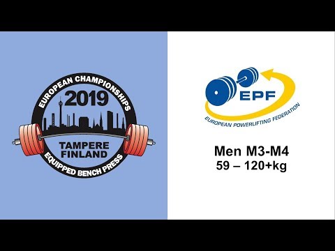 European Open, Masters and Junior Bench Press Championships 2019 - Men M3-M4