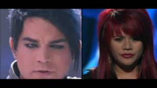 Adam Lambert &amp;amp; Allison Iraheta TOP 4 ROCK DUET American Idol May 5 2009 WMV V9