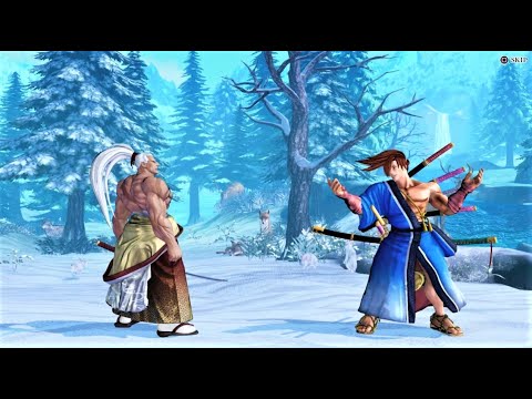 Genjuro Kibagami vs Yoshitora Tokugawa (Hardest AI) - SAMURAI SHODOWN Katana Duel