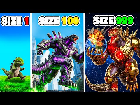 GODZILLA gets BIGGER with Every Step in GTA 5