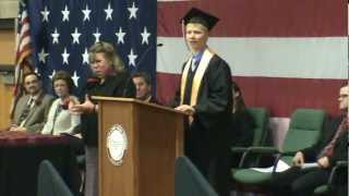preview picture of video 'Devils Lake High School Senior Class Address 2012 ~ Jace Riggin Class President'