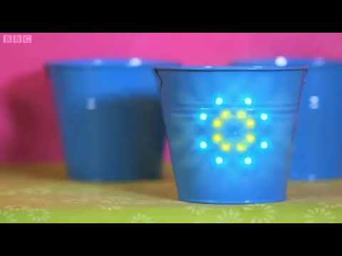 The apple, Sayb! • And the blue, Neyla, pot!