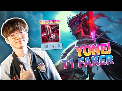 FAKER - Yone + Đồ mới khủng khiếp cỡ nào? - Faker Tries Yone With New Items - KR Challenger 10.24