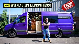 Forget Rent - He Lives Happily on an Industrial Estate in a VAN!