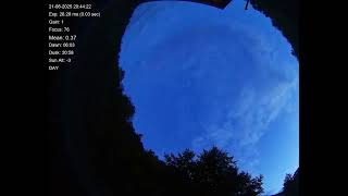 All sky camera capture from Teliucu Superior, Romania 2025-08-21