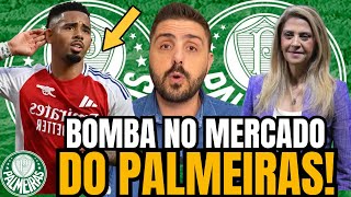 🚨GABRIEL JESUS NO PALMEIRAS? Arsenal define PREÇO DE VENDA e Leila Pereira toma decisão!
