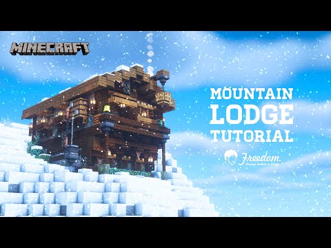 [Minecraft tutorial] A Real Architect Builds a Base in Minecraft / Mountain lodge #109