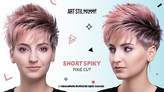 Short Spiky  Pixie Cut