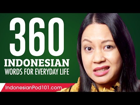 360 Indonesian Words for Everyday Life - Basic Vocabulary #18