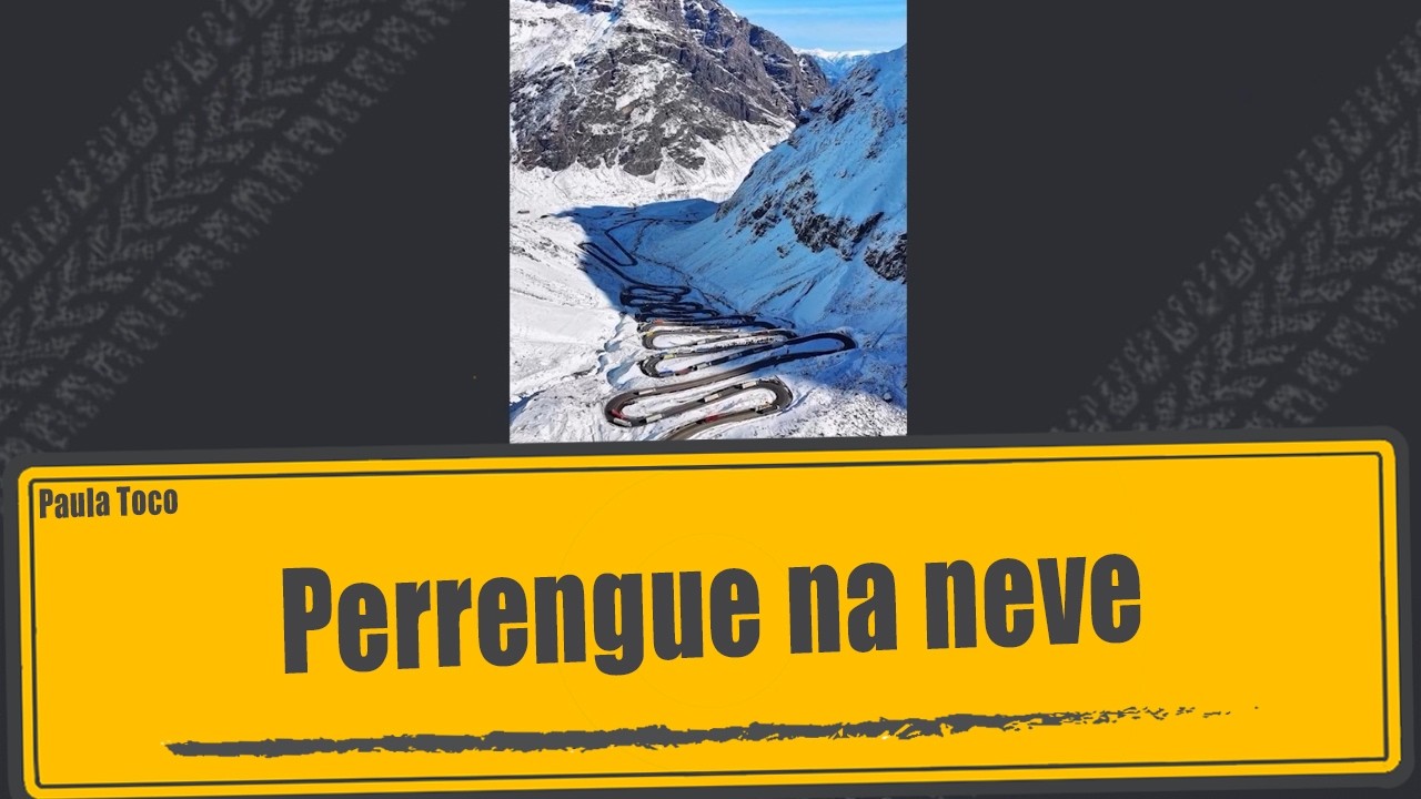 Caminhões ilhados na neve entre Argentina e Chile