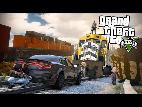 MY FIRST TRAIN ROBBERY (SPECIAL) - GTA 5 GANGSTER LIFE MOD (6) #109