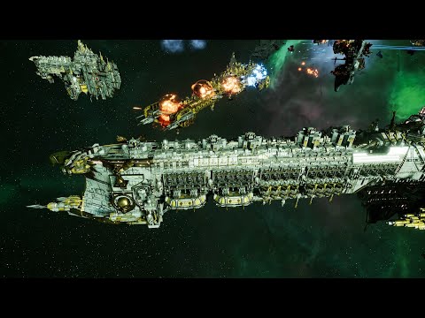 Skalgrim Mod - Imperial Navy vs Space Marines - Massive Battle - Battlefleet Gothic Armada 2