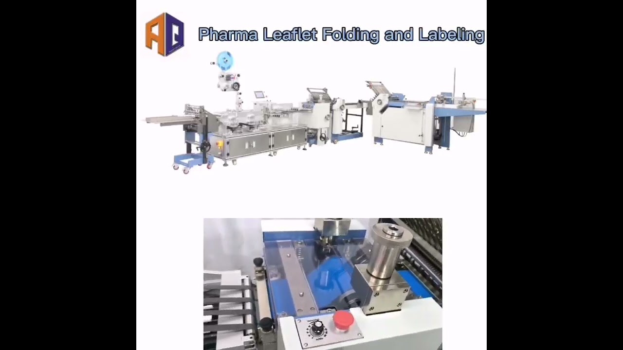 Pharmaceutical Leaflet Folding and Labeling machine