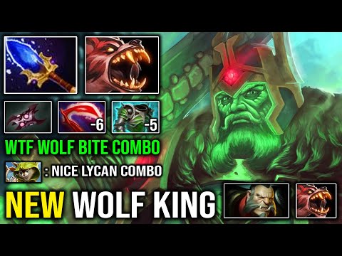 THE WOLF KING 1st Armlet + Deso Full Armor Reduct Wraith King 1 Shot Crit with Aghs Lycan DotA 2