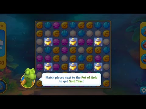 @Fishdom Level 11691, Met New Obstacle: Pot of Gold 🍯