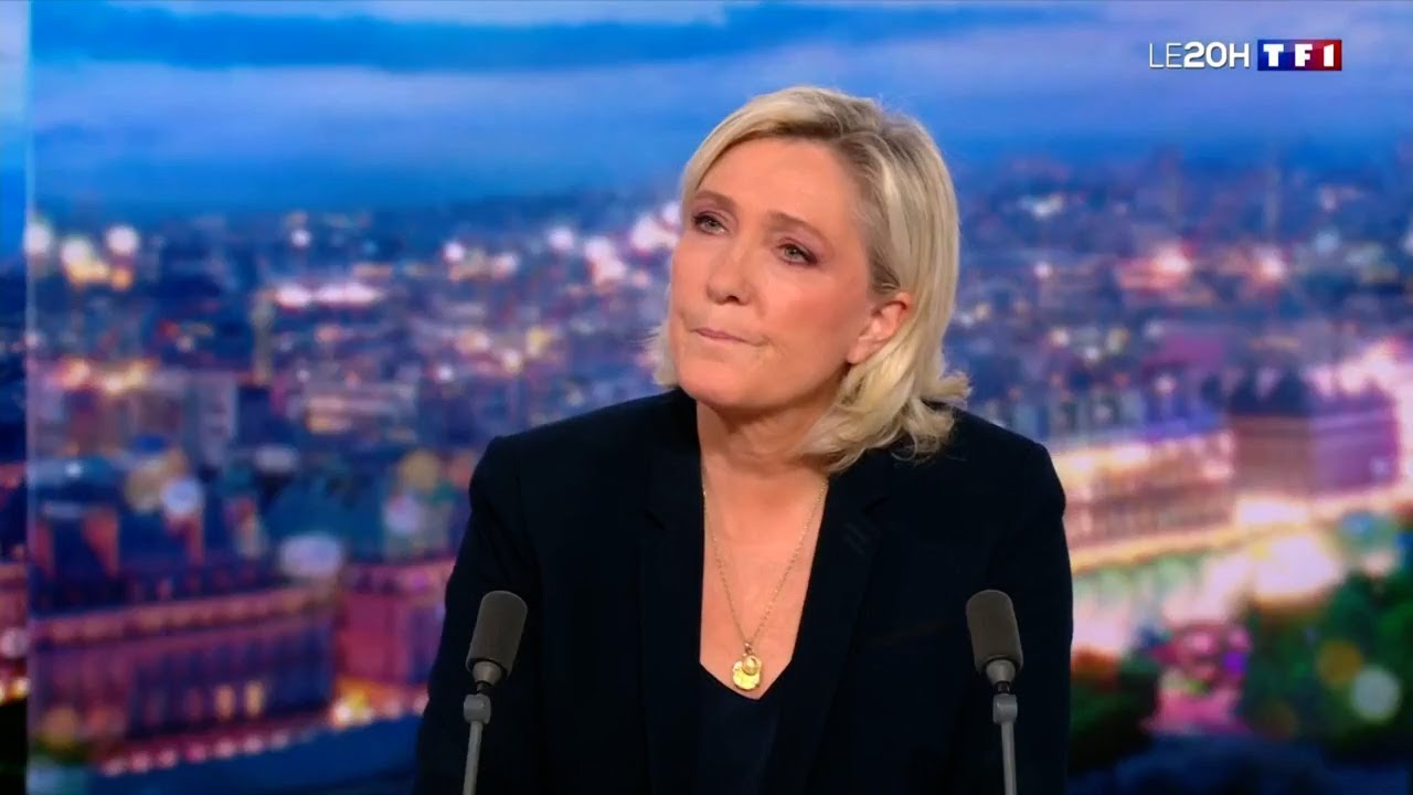 Marine Le Pen au 20h de TF1 : "Le choix que nous avons fait, c'est celui de protéger les Français."