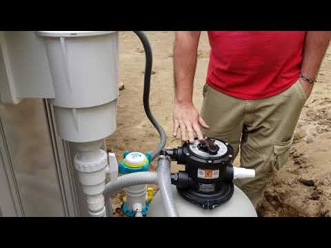 How to start your sand filtration system for the first time