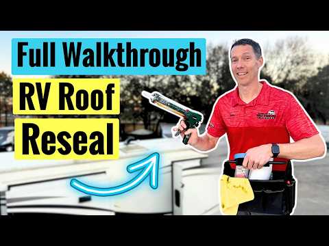 RV Roof Reseal, How I Inspect, Prep, Remove Old Sealant, and Seal Everything