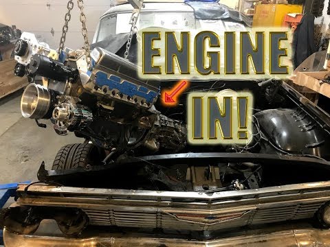 Engine is GOING IN! Engine Build Part 7 for the Ball 6 Impala Solve Fix Build