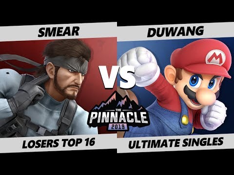 Pinnacle 2019 SSBU - DQ | Smear (Snake) Vs. Duwang (Mario) Smash Ultimate Tournament Losers Top 16