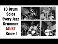10 Drum Solos Every Jazz Drummer MUST Know Transcriptions