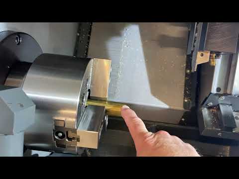 Part of a video titled Haas Bar-Feeder Setup Instructions - NGC and Classic Haas Controls.