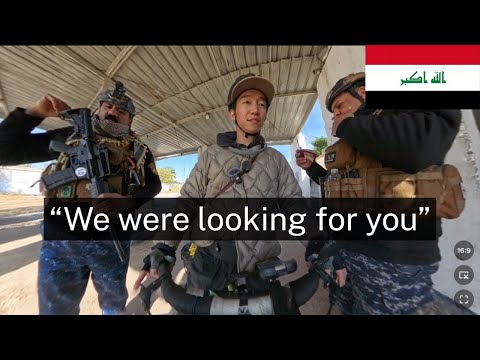 Sunset Cycling in Iraq Turned Into a Military Escort