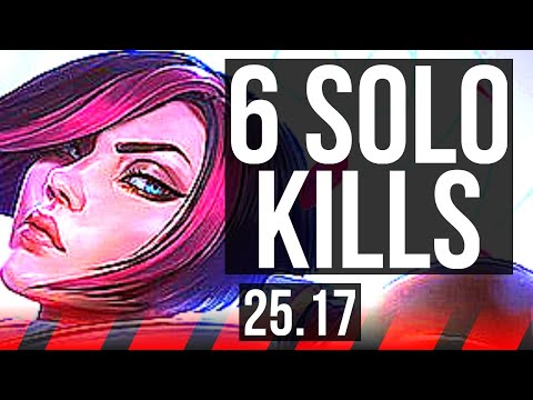 FIORA vs AATROX (TOP) | 11/1/7, 6 solo kills, Dominating | EUW Master | 25.17