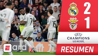 REAL MADRID avanzó a los OCTAVOS tras superar en la vuelta al BENFICA 2-1 | UEFA Champions League