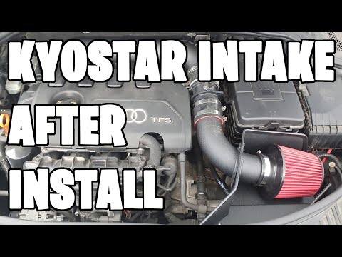 Kyostar Cold Air Intake After Install for 2.0T EA888 Gen 1 Audi A3/VW MK6 GTI