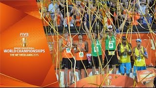 Fireworks on and off the court: The men's closing ceremony